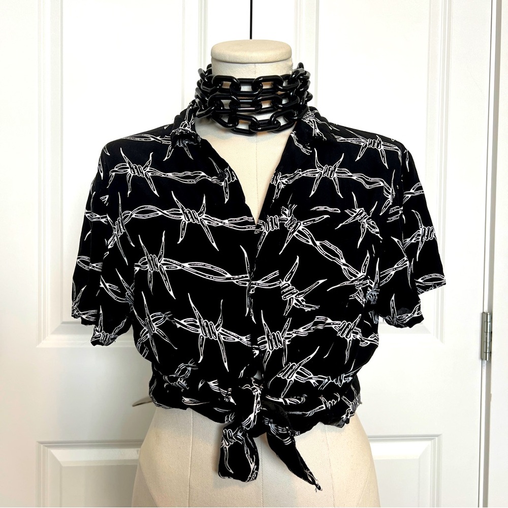 Disturbia Barbed Wire Blouse
